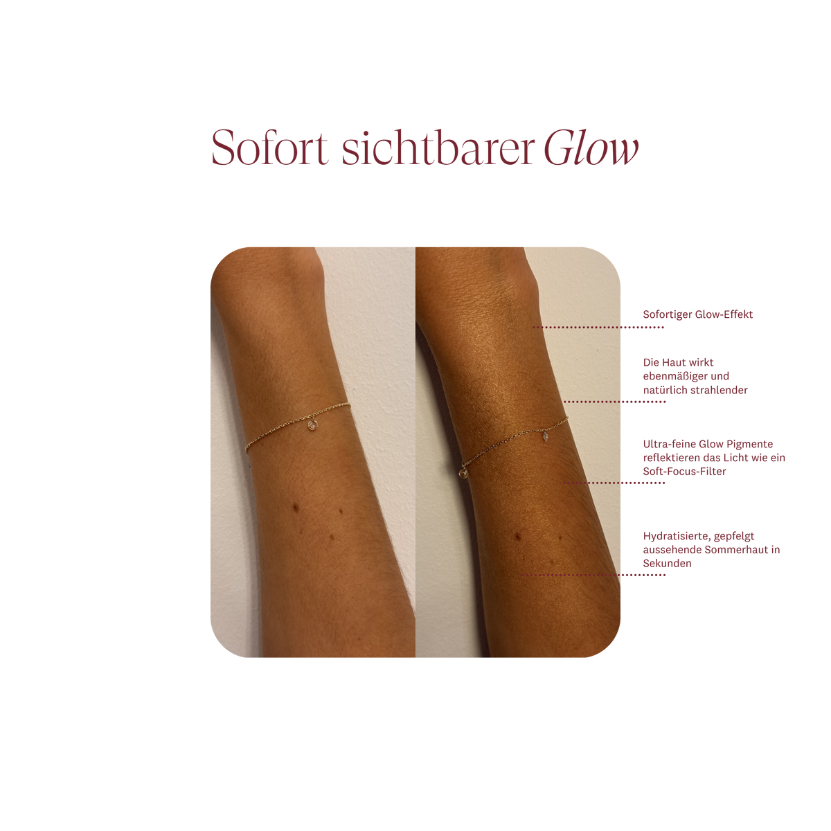 The Glow Body Serum – Before/After