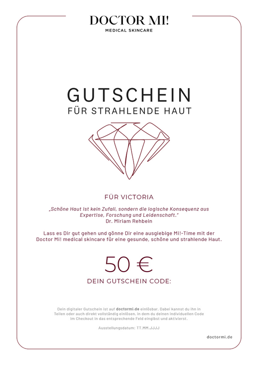 Gutschein ausgefuellt Beispiel