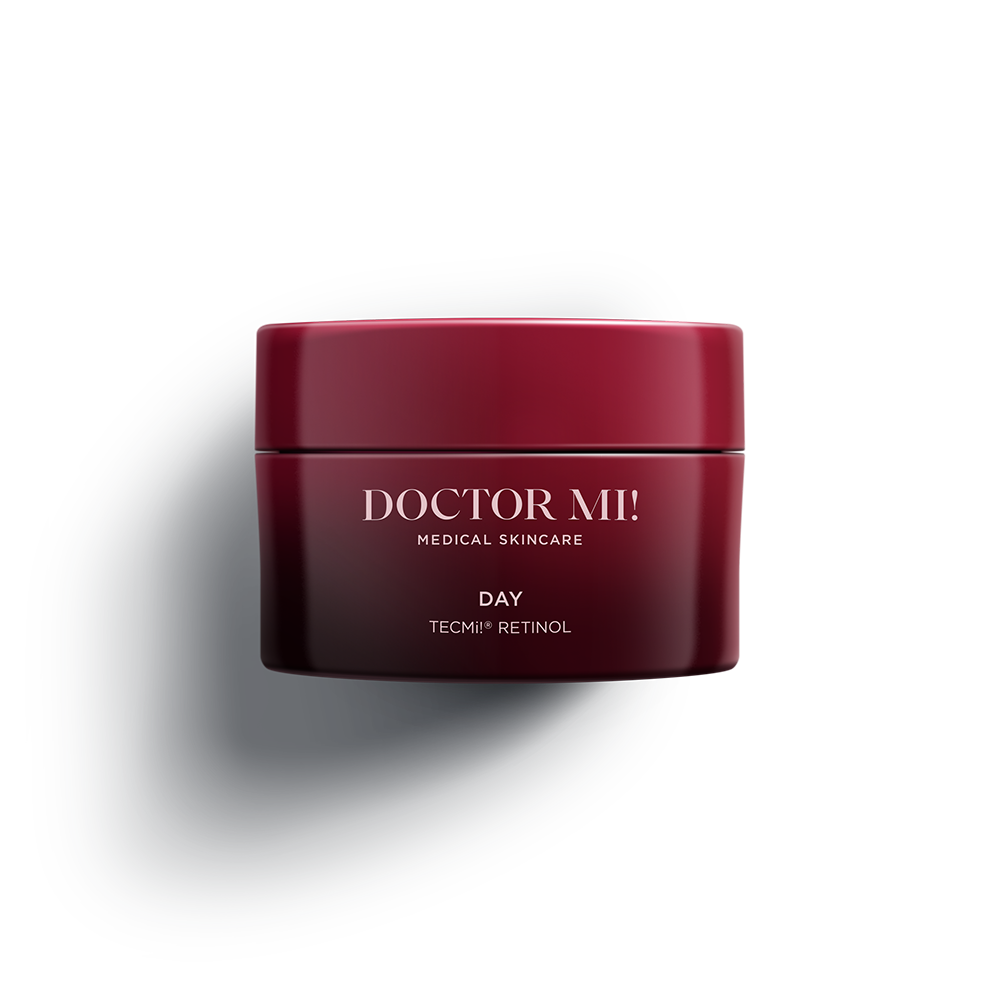 DOCTOR MI! REFINING DAY CREAM straffende Anti Aging Tagescreme mit Retinol TECMi!® Technologie für Verträglichkeit und hochwirksam, roter Tiegel