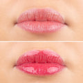 DOCTOR MI! PLUMPING LIP TINT innovative Lippenpflege mit einem Hauch von Farbe für eine gestärkte Hautbarriere vorher nachher Bilder mit zarten roten gepflegten Lippen für sofortigen Plumping-Effekt