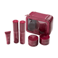DOCTOR MI! DISCOVER MI! SET Produktset als Einstieg in die Retinolpflege, ideal zum Ausprobieren oder für Unterwegs mit BALANCING CLEANSER in rotem Pumpspender, REVIVING PEEL in roter Tube, RENEWING TONER in rotem Pumpspender, REFINING DAY CREAM in rotem Tiegel, REGENERATING NIGHT CREAM in rotem Tiegel 